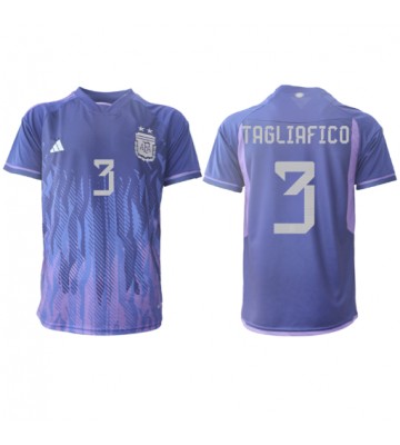 Argentina Nicolas Tagliafico #3 Bortedrakt VM 2022 Kortermet